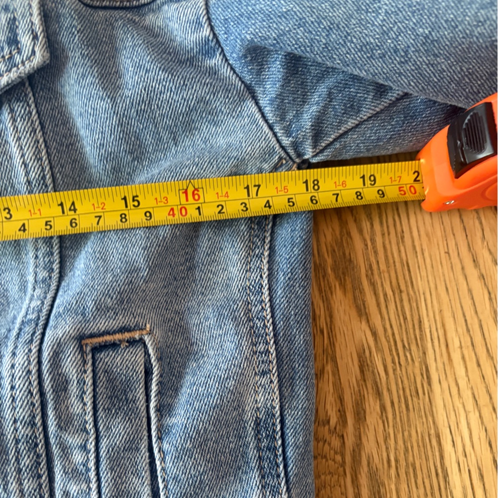 Abercrombie Kids 13/14 Daisy Embroidered Denim Jacket - Picture 10 of 12